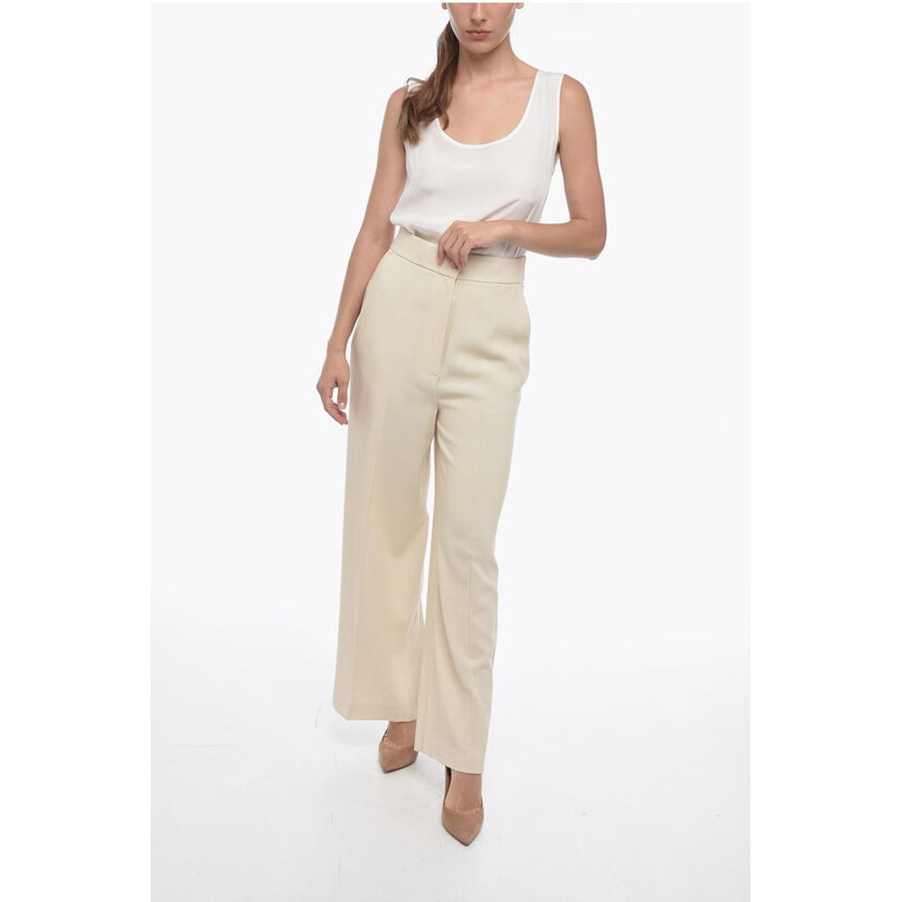 Khaite 4 Pocket Cropped Fit Wool Blend Pants