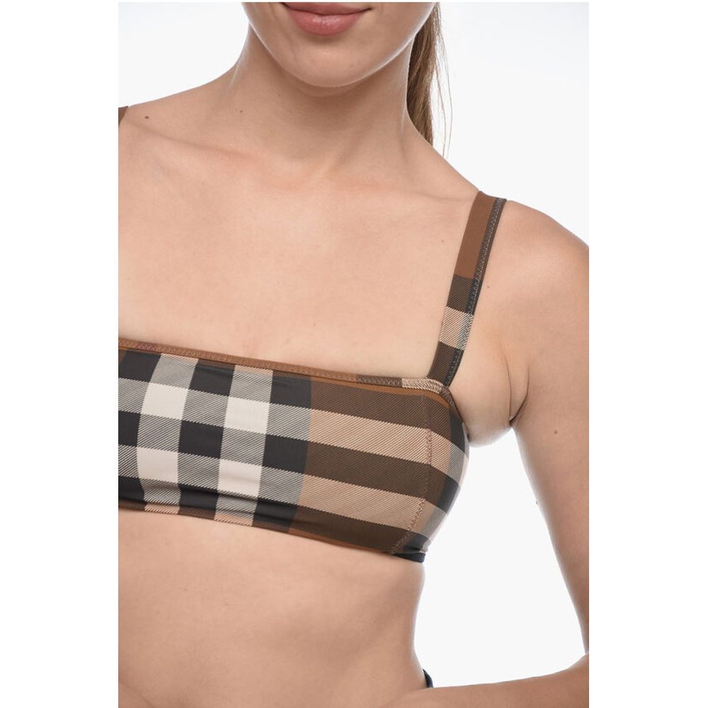 Burberry Tube Top with Tartan Pattern