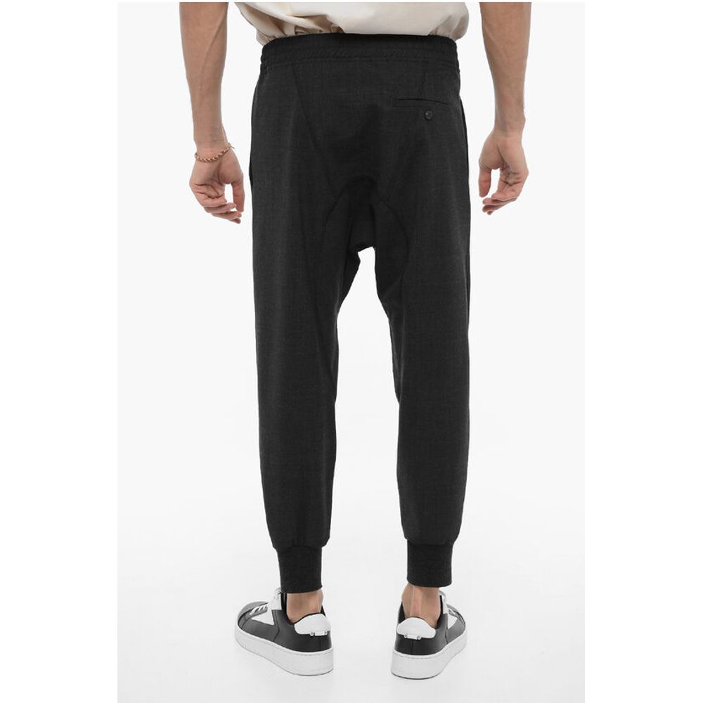 Neil Barrett Slouch Fit CHARLIE Casual Pants with Drawstring Waist