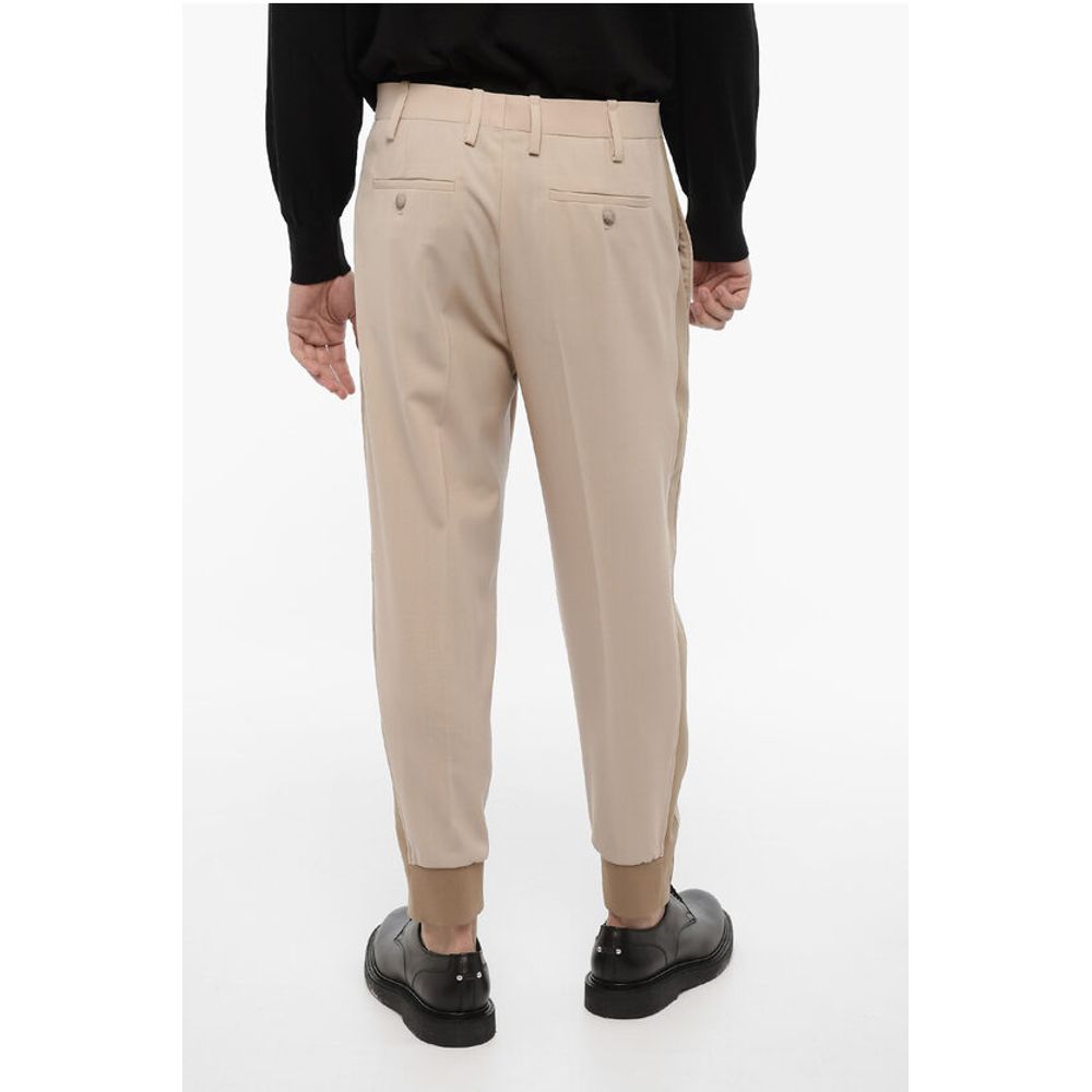 Neil Barrett Slim Fit Casual Pants with Contrating Side Bands