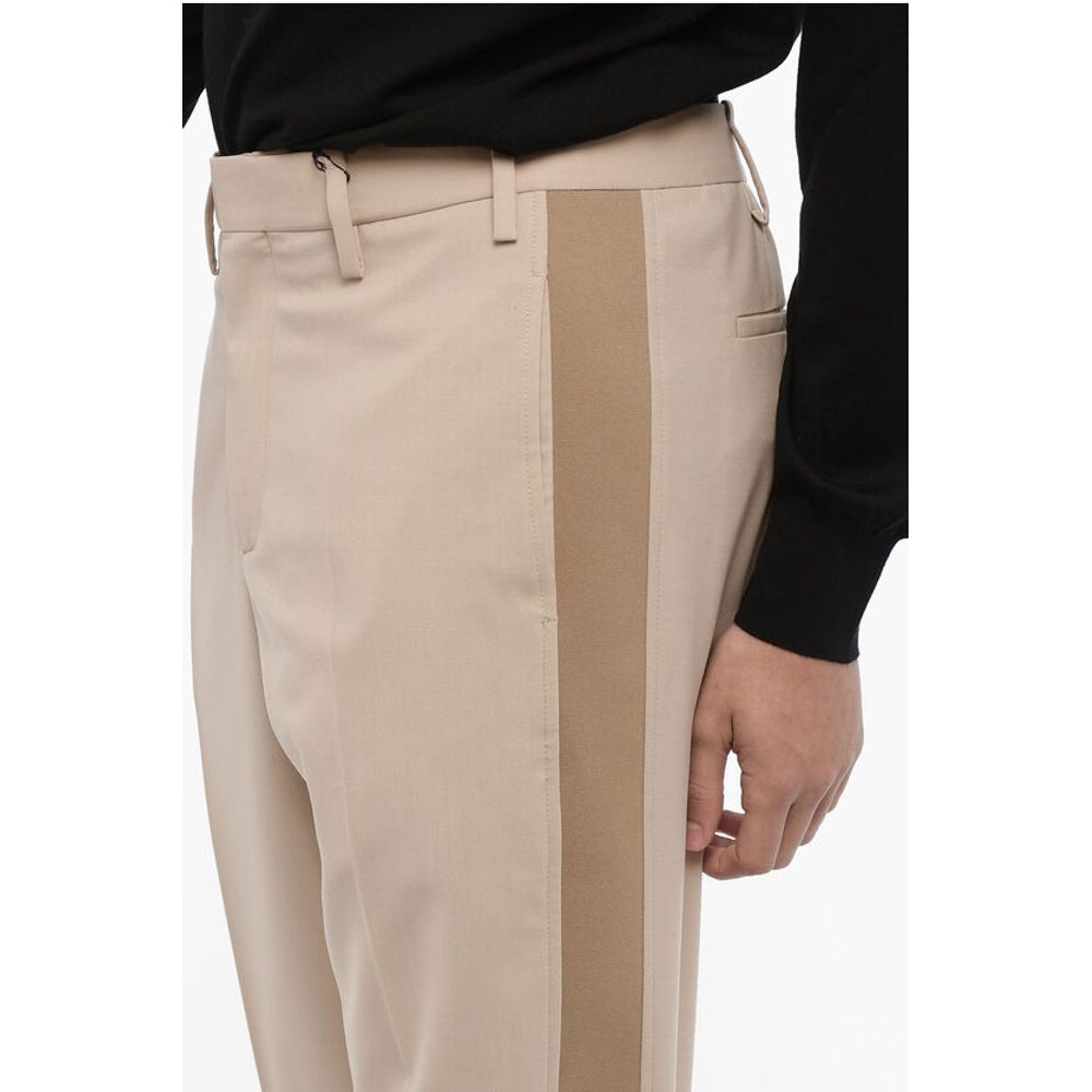 Neil Barrett Slim Fit Casual Pants with Contrating Side Bands