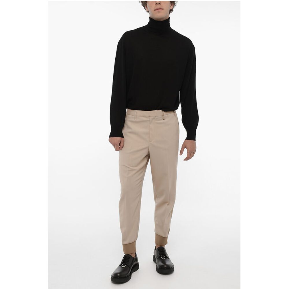 Neil Barrett Slim Fit Casual Pants with Contrating Side Bands