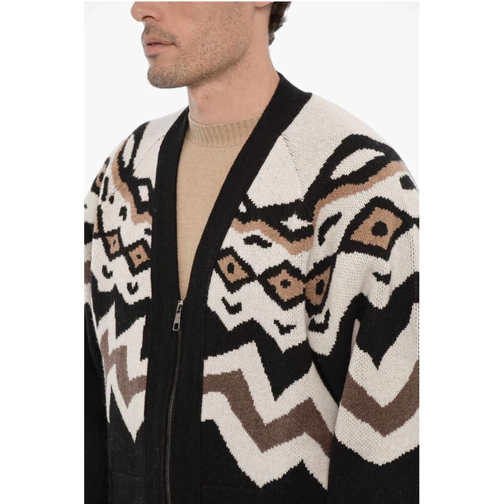 Neil Barrett Wool Cardigan with V-Neck