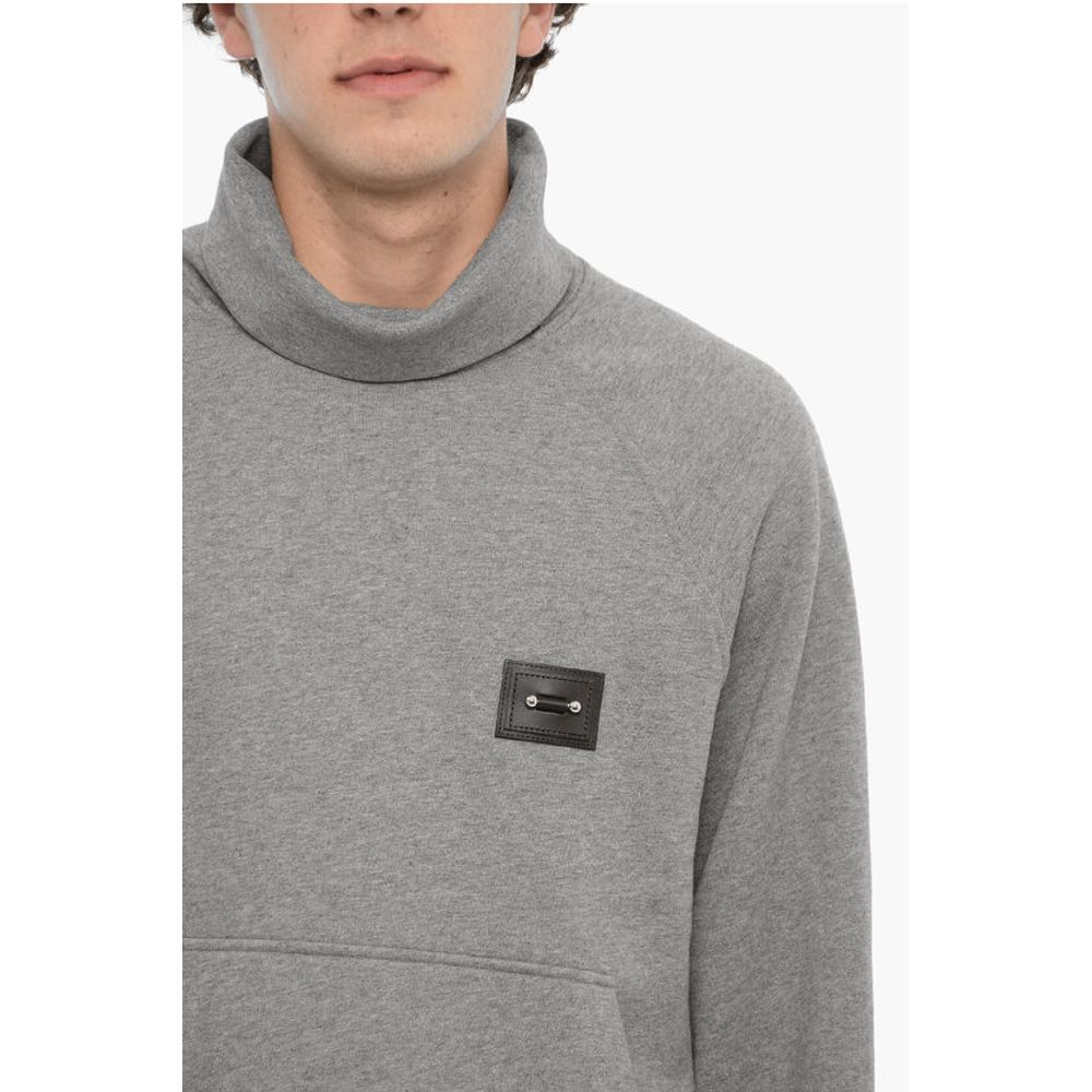 Neil Barrett Cotton ICONIC PIERCING Turtleneck Sweatshirt