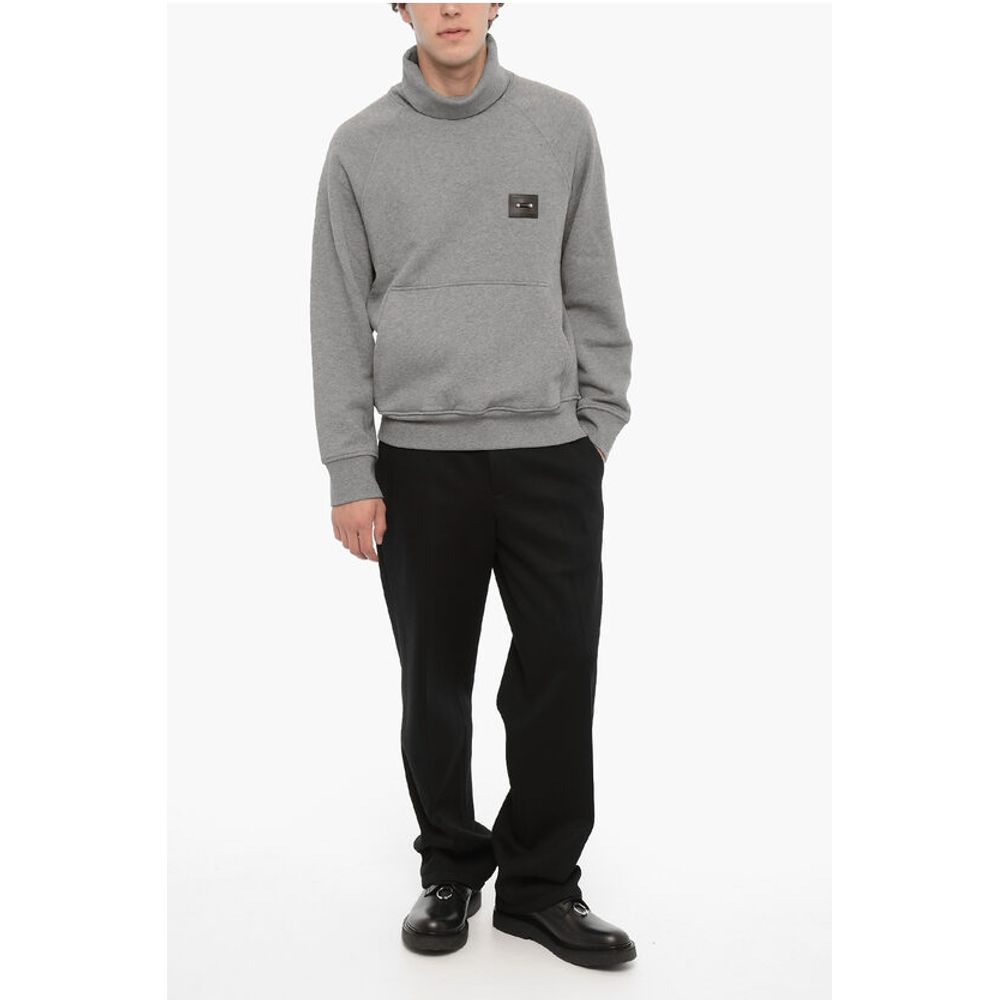 Neil Barrett Cotton ICONIC PIERCING Turtleneck Sweatshirt