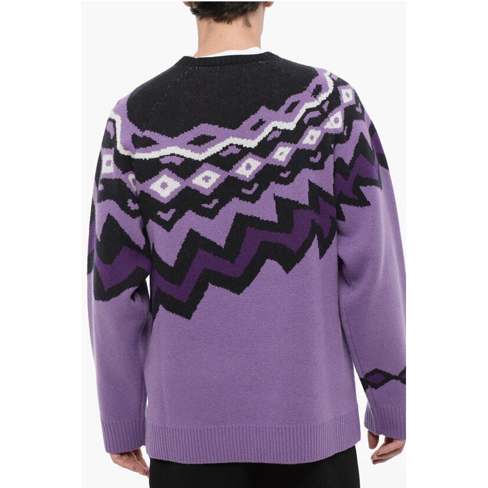 Neil Barrett Wool Boxy Fit Crew-neck Sweater