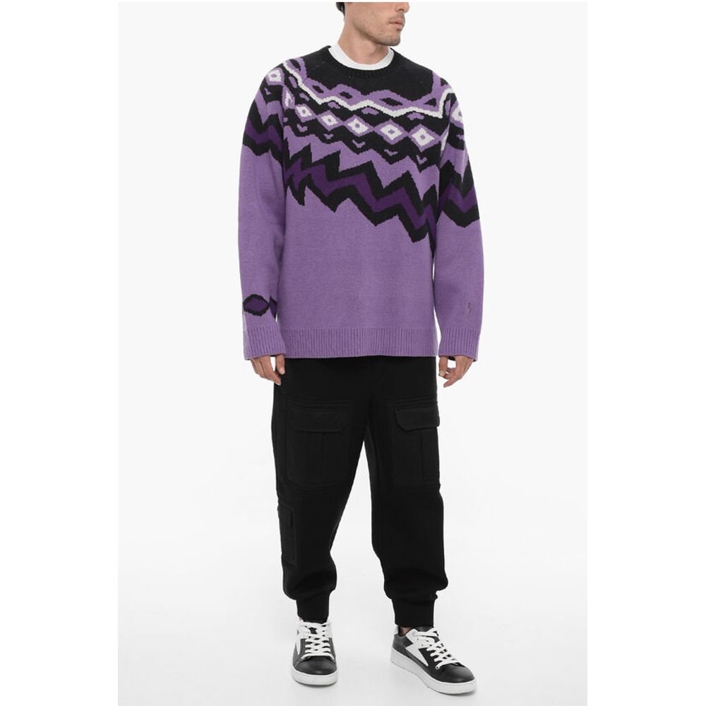 Neil Barrett Wool Boxy Fit Crew-neck Sweater