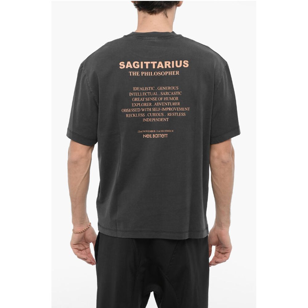 Neil Barrett Slim Fit SAGITTARIUS THE PHILOSOPHER Crew-Neck T-shirt