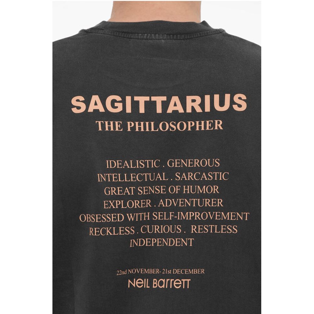 Neil Barrett Slim Fit SAGITTARIUS THE PHILOSOPHER Crew-Neck T-shirt
