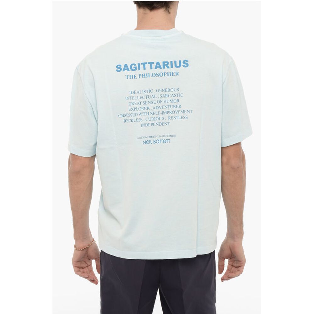 Neil Barrett Printed SAGITTARIUS THE PHILOSOPHER Crew-neck T-Shirt