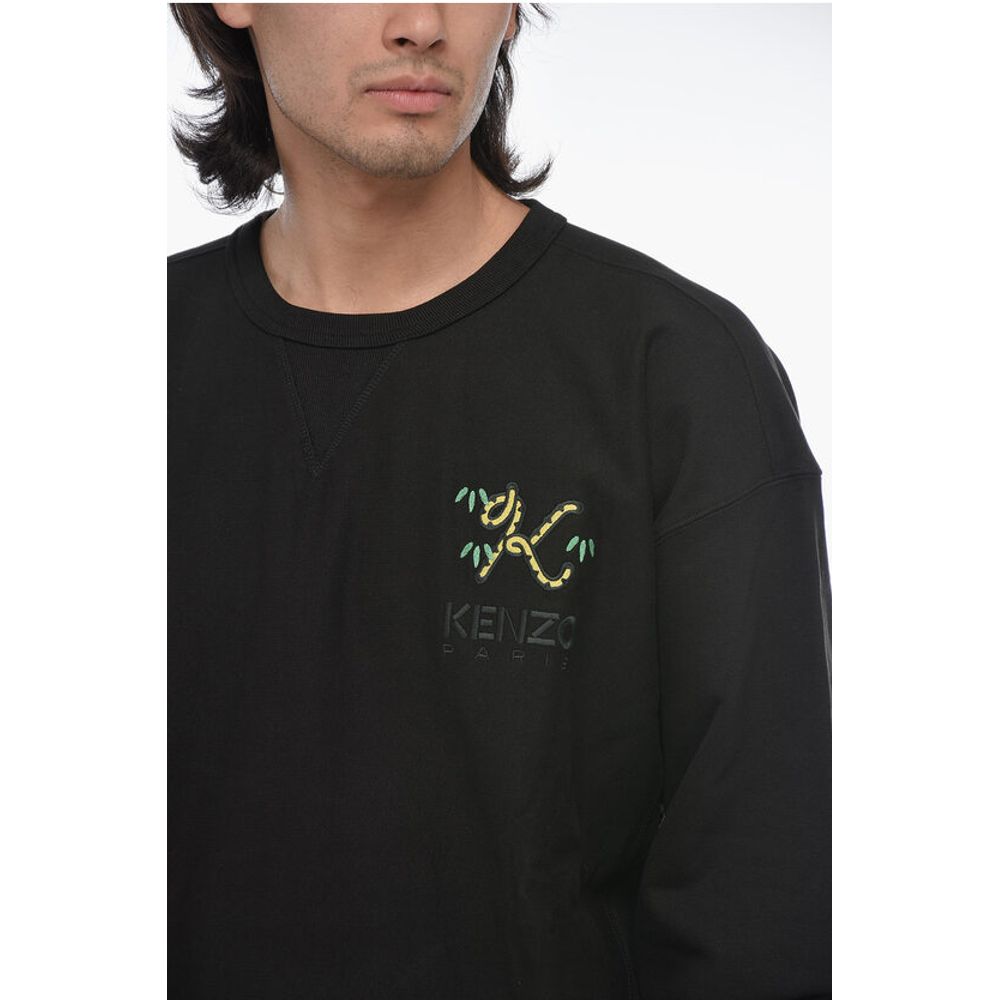 Kenzo Oversized CREST Sweatshirt with Embroidered Logo