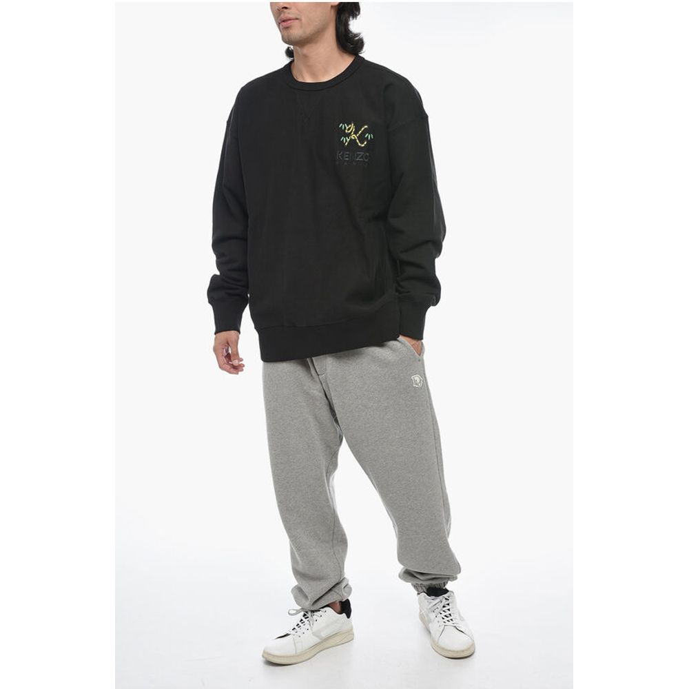 Kenzo Oversized CREST Sweatshirt with Embroidered Logo