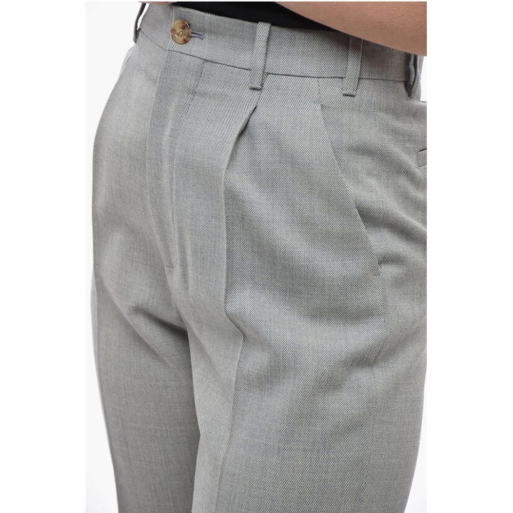 Gucci Single-pleated Wool Chinos Pants