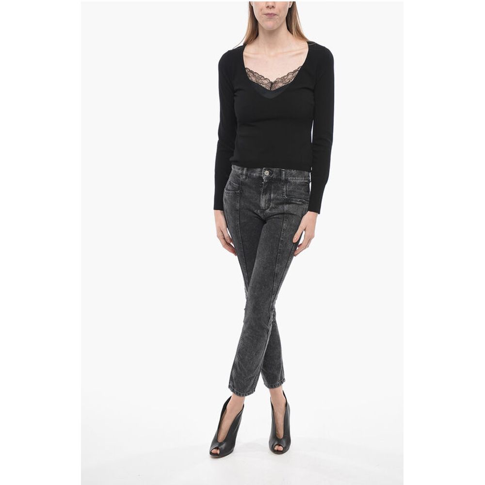Isabel Marant Low Rise VIKIRA Slim Fit Denims 16cm