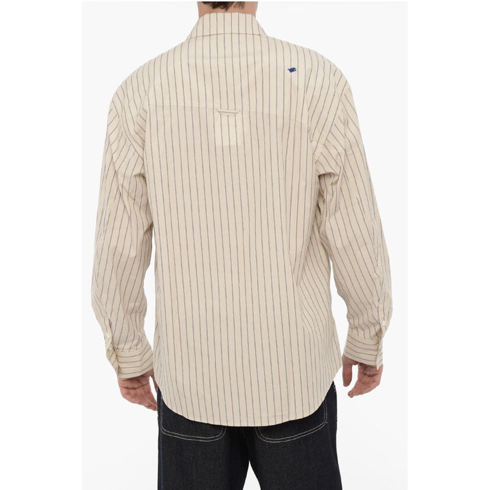 Ader Error Awning Striped Poplin Cotton Shirt