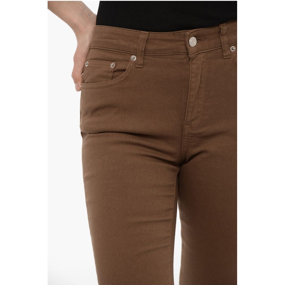 Department 5 5-Pockets Cropped CLAR Pants with Logo-Button