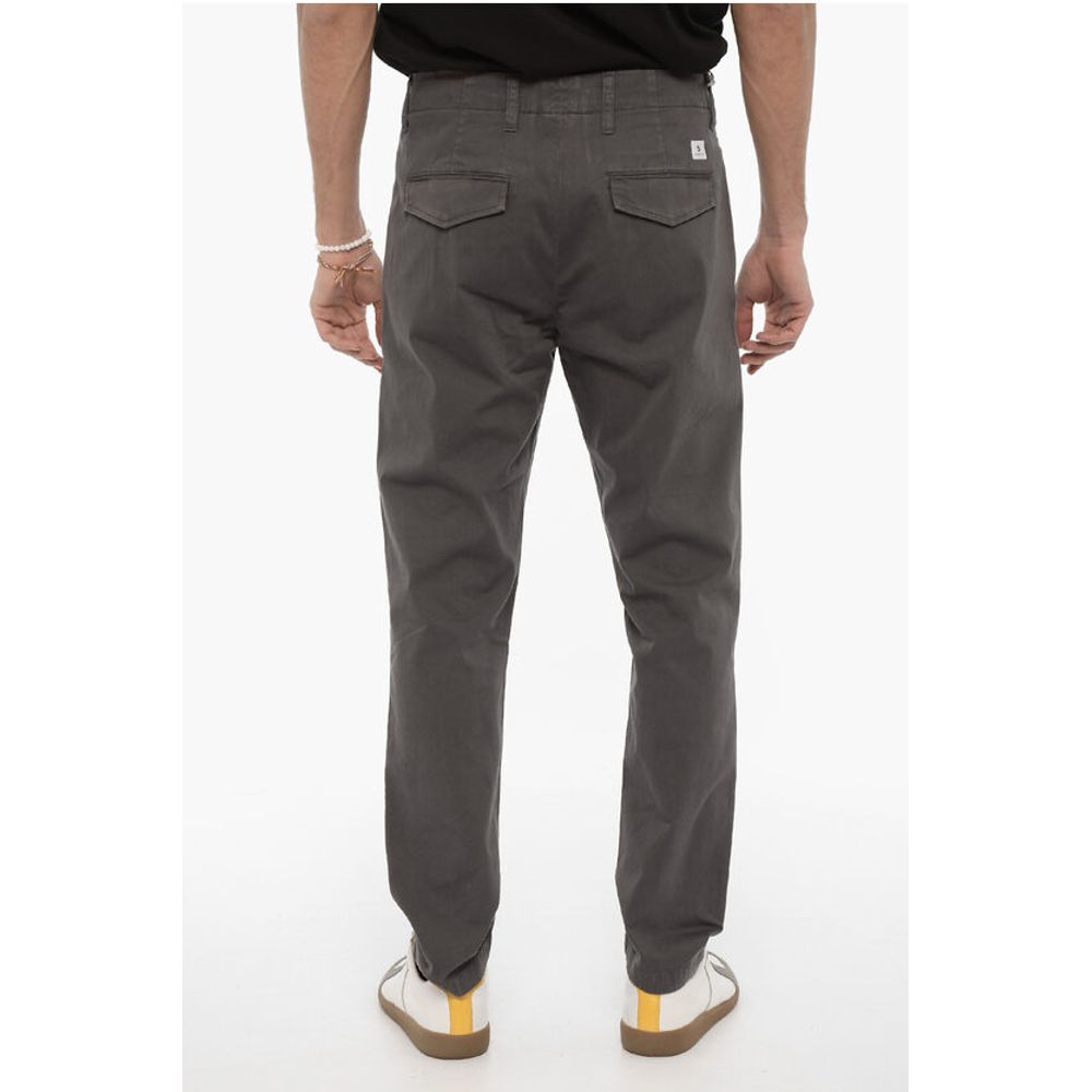 Department 5 Cotton Twill Pants with Hidden Closure