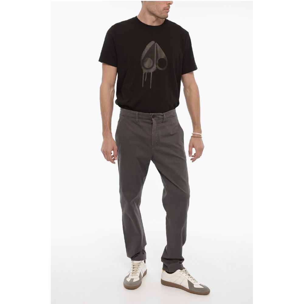 Department 5 Cotton Twill Pants with Hidden Closure
