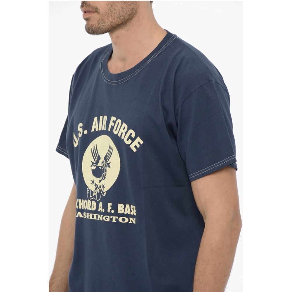 Wild Donkey Crew-Neck cotton T-shirt with Frontal Print