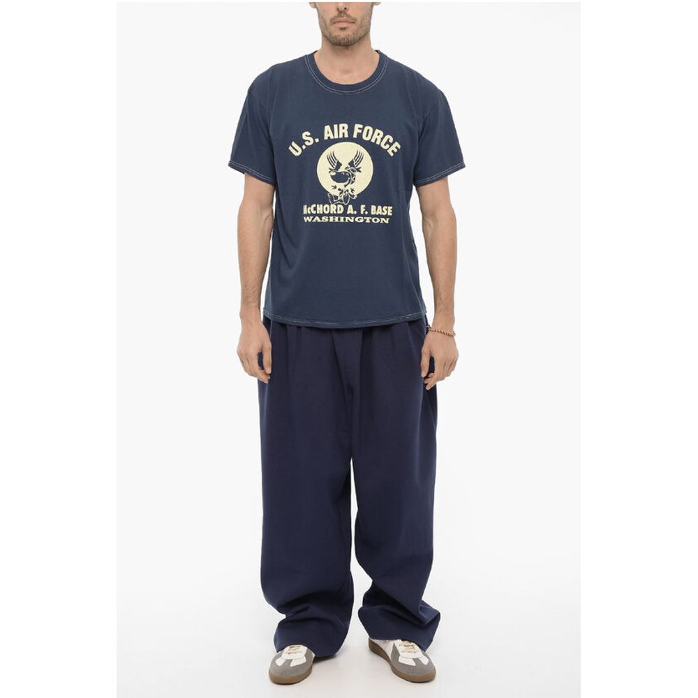 Wild Donkey Crew-Neck cotton T-shirt with Frontal Print