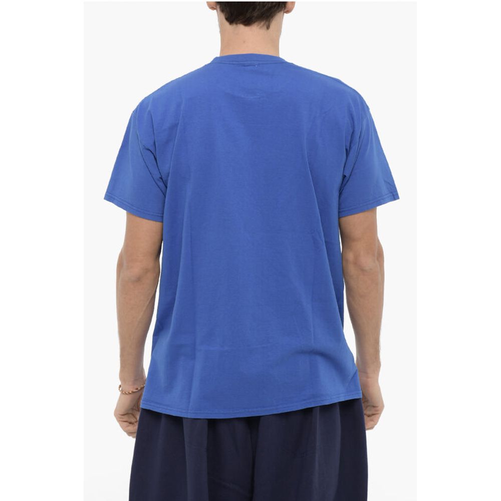 Wild Donkey Contrast and Embossed Printed Crew-Neck T-shirt