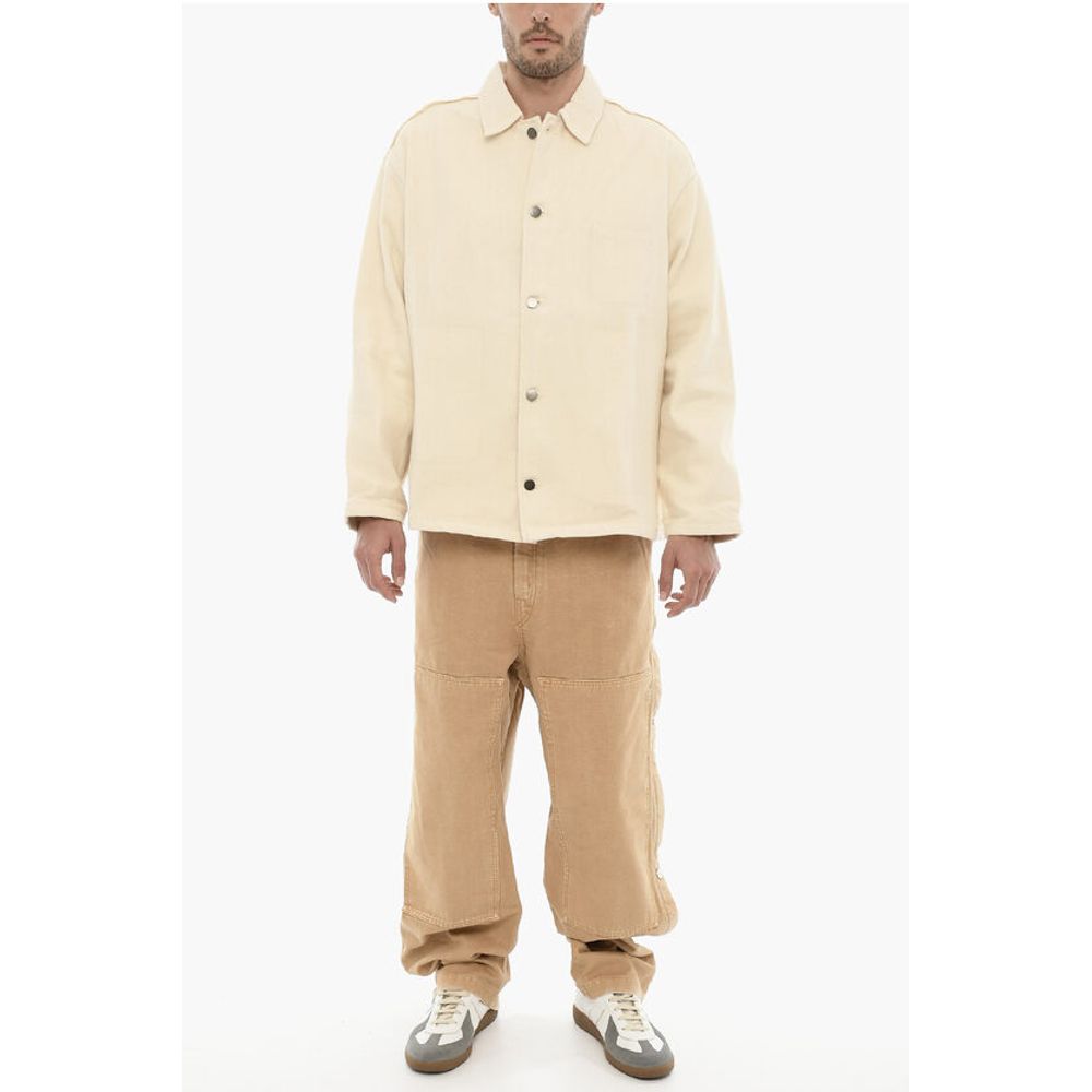 Airei Solid Color Lightweight Cotton Overshirt