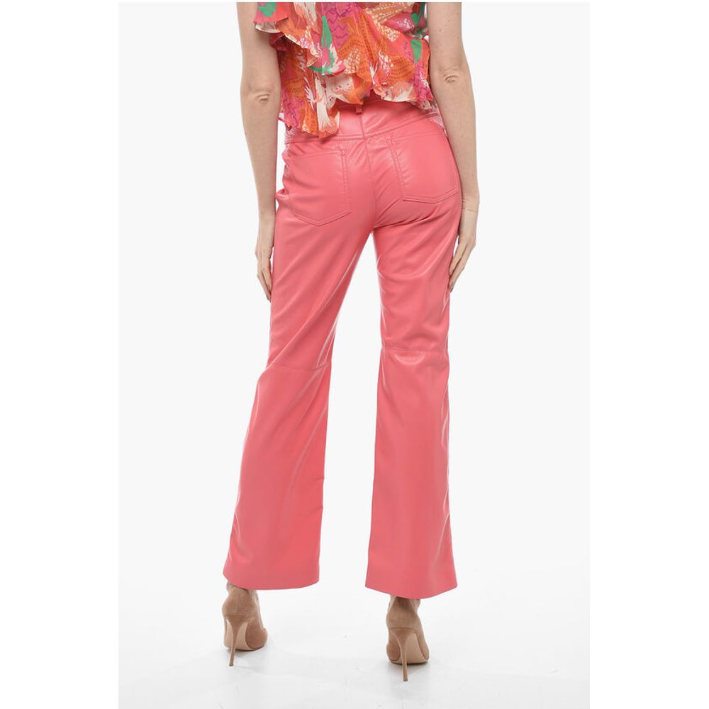 MSGM 5 Pocket Straight Fit Eco-leather Pants