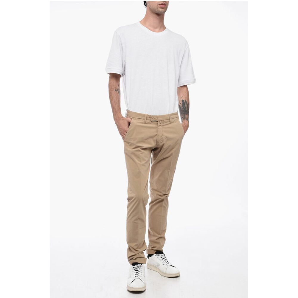 Briglia 1949 Slim Fit Trousers with Welt Pockets