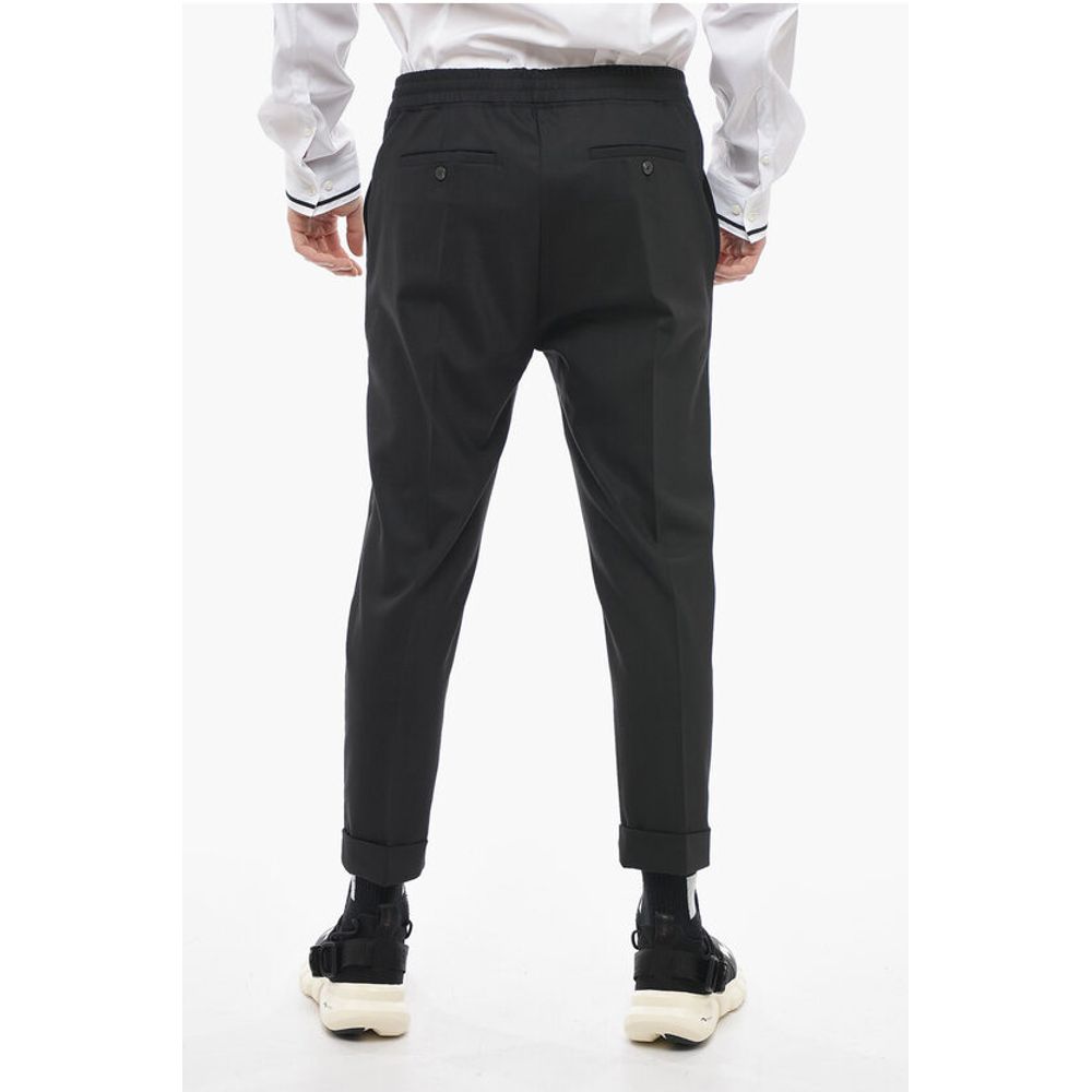 Neil Barrett Slim Fit REM Pants with Elastic Waistband