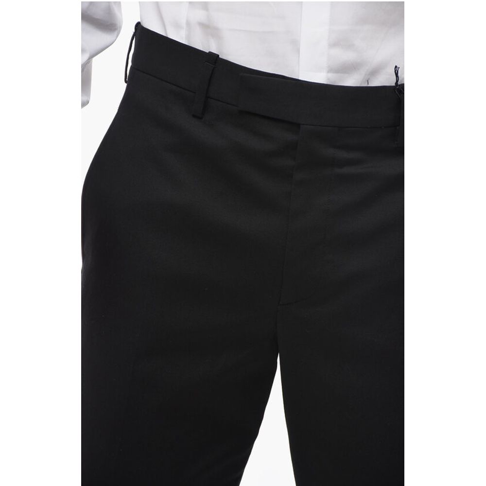 Neil Barrett Slim Fit Cotton Twill JAMIE Pants With Ankle Zip
