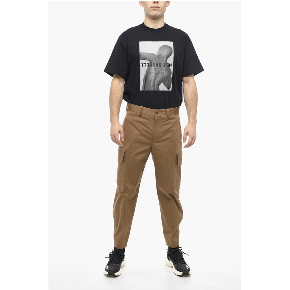 Neil Barrett Stretch Cotton FIREMAN Loose Fit Cargo Pants