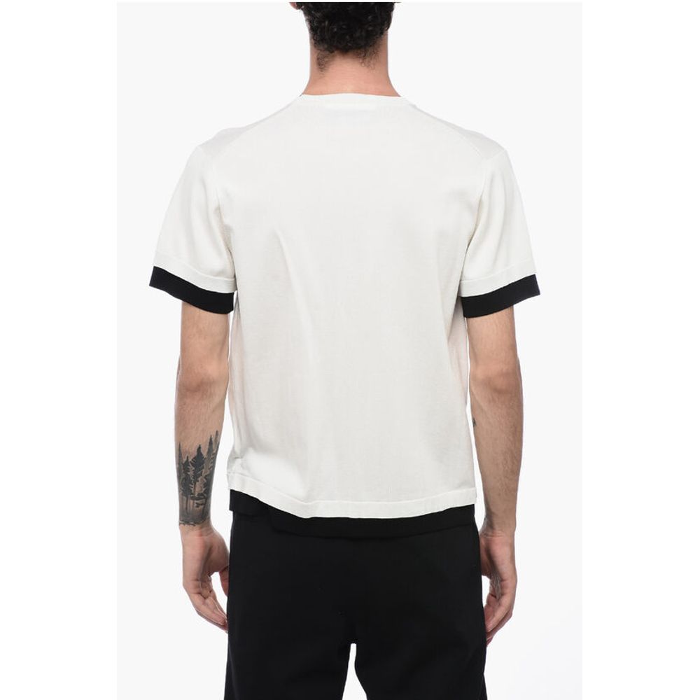 Neil Barrett Technical Fabric Loose Fit T-Shirt with Contrasting Edges