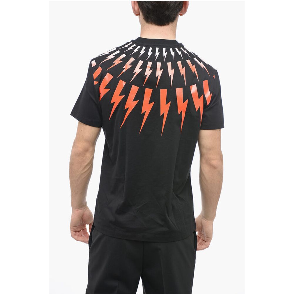 Neil Barrett Slim Fit Crew-Neck T-shirt with Gradient Print