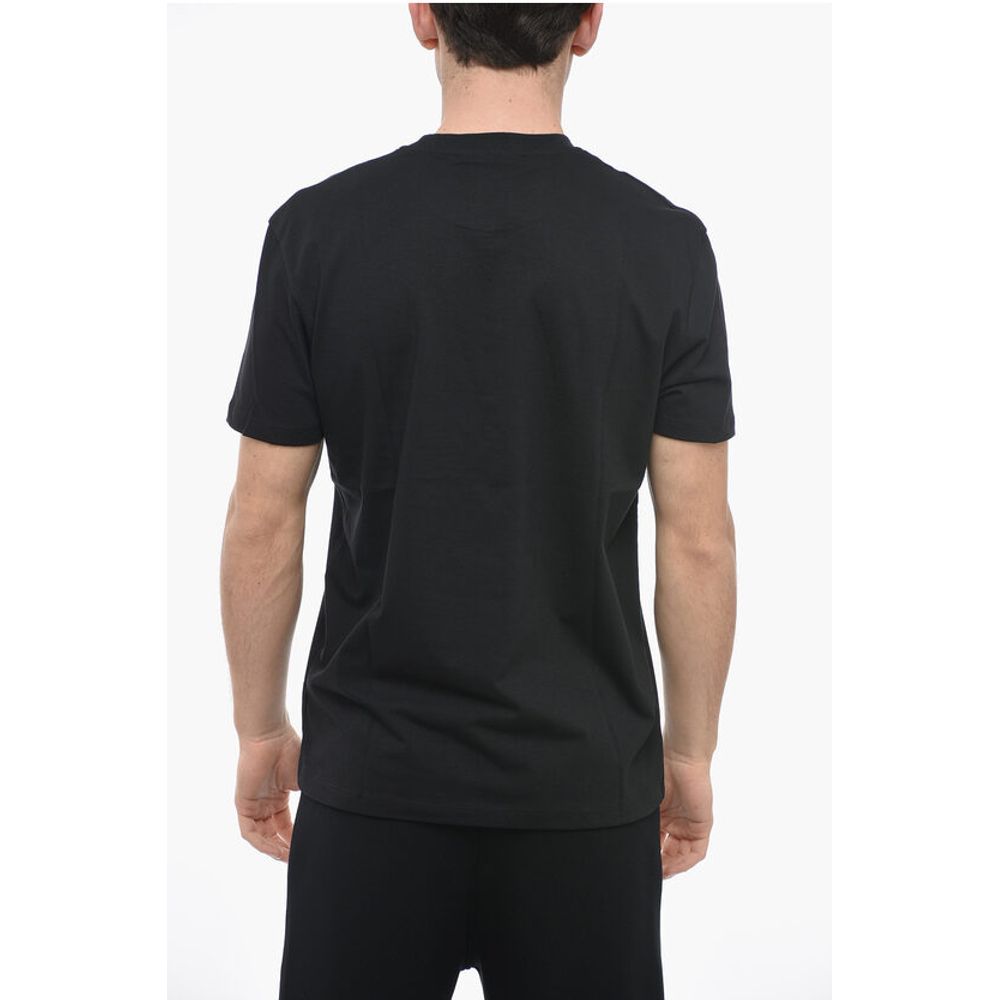 Neil Barrett Crew Neck BRODERIE ANGLAISE Slim Fit T-Shirt