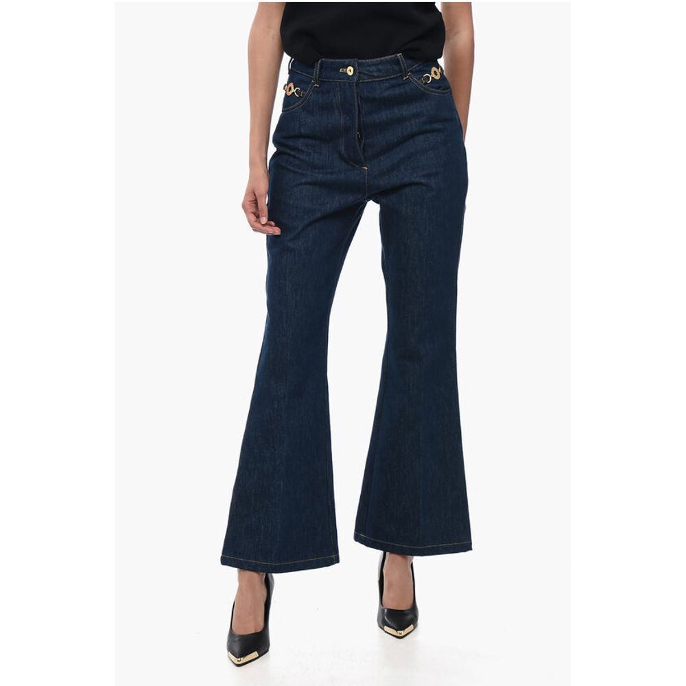 Patou Flare Fit Jeans With Jewel Details 27cm