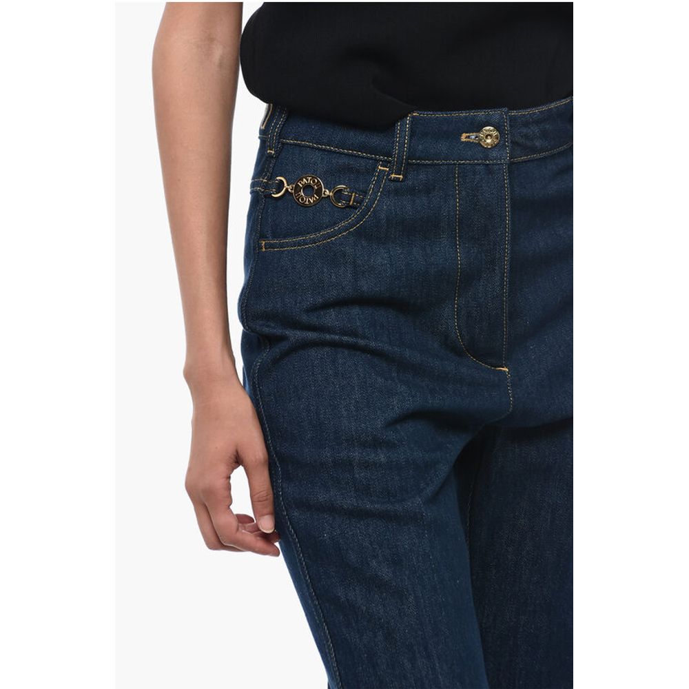 Patou Flare Fit Jeans With Jewel Details 27cm