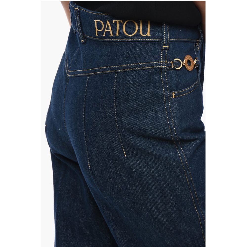 Patou Flare Fit Jeans With Jewel Details 27cm