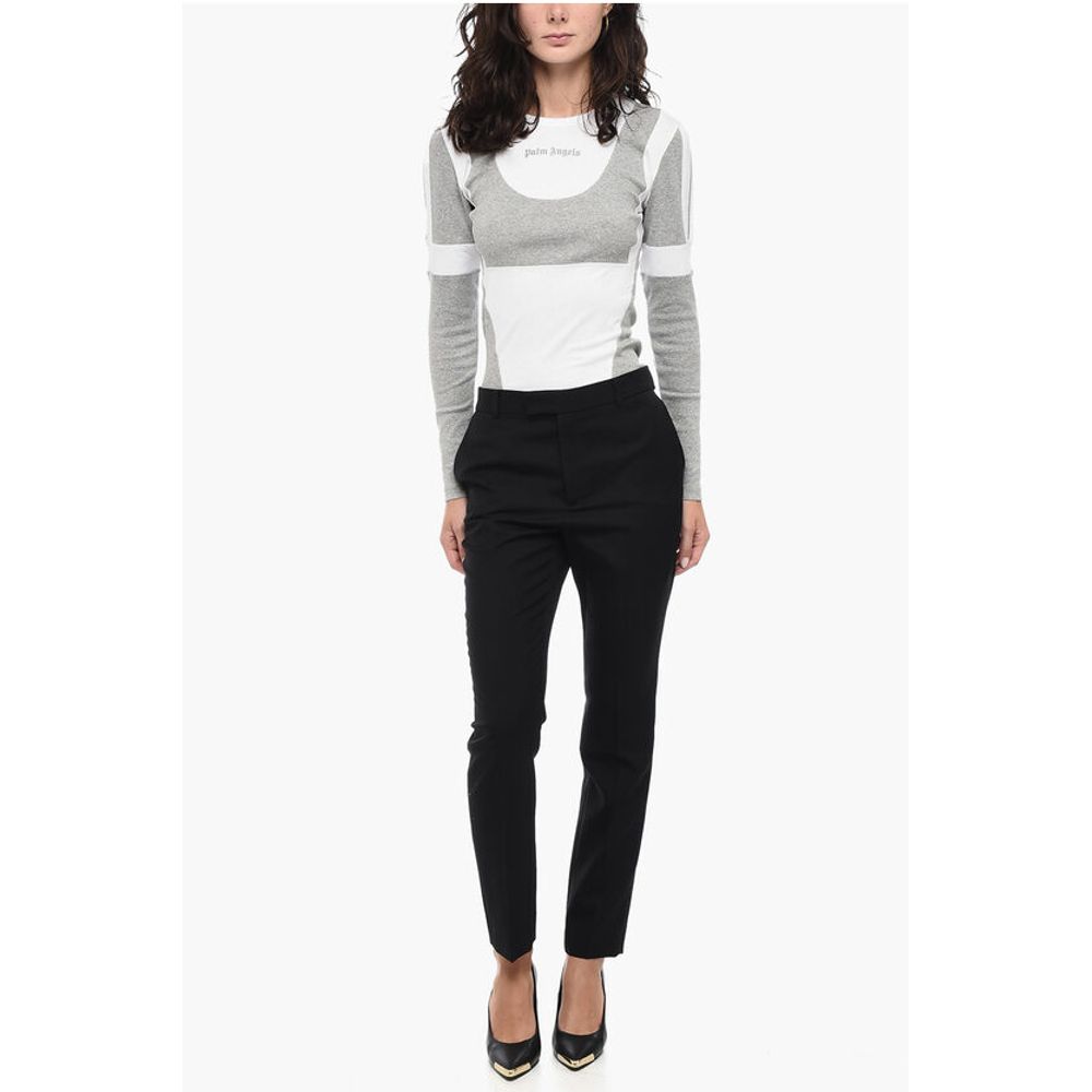 Celine Wool Gabardine Pants with Front Pleats