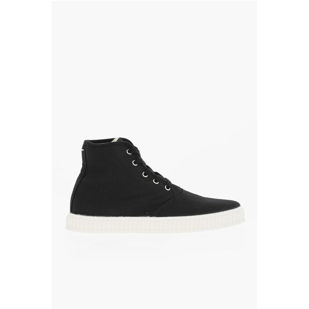 Maison Margiela MM22 Solid Color Cotton High-Top Sneakers