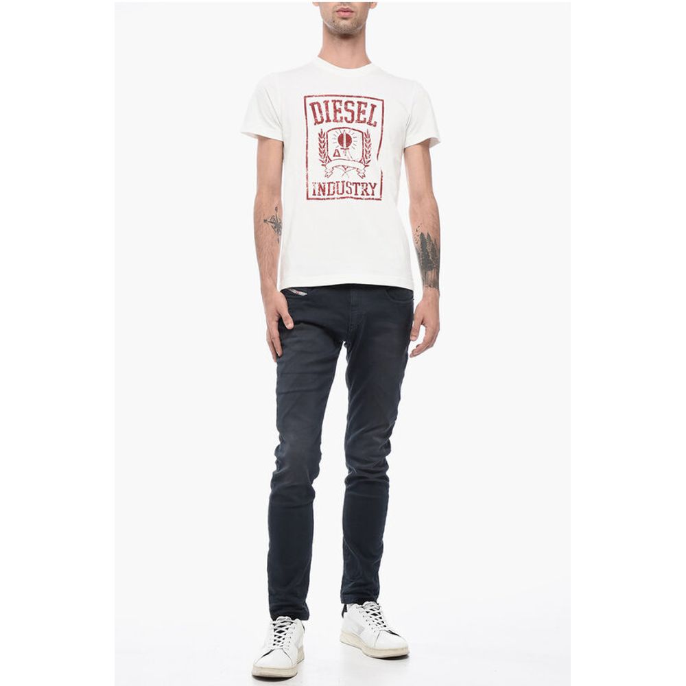 Diesel Crew-Neck Cotton T-DIEGOR-E10 T-shirt With Velvet Logo