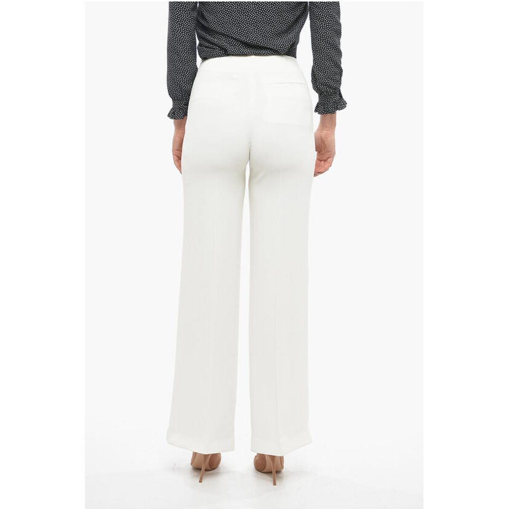 Stella McCartney Stretch Viscose Palazzo Pants with Hidden Closure