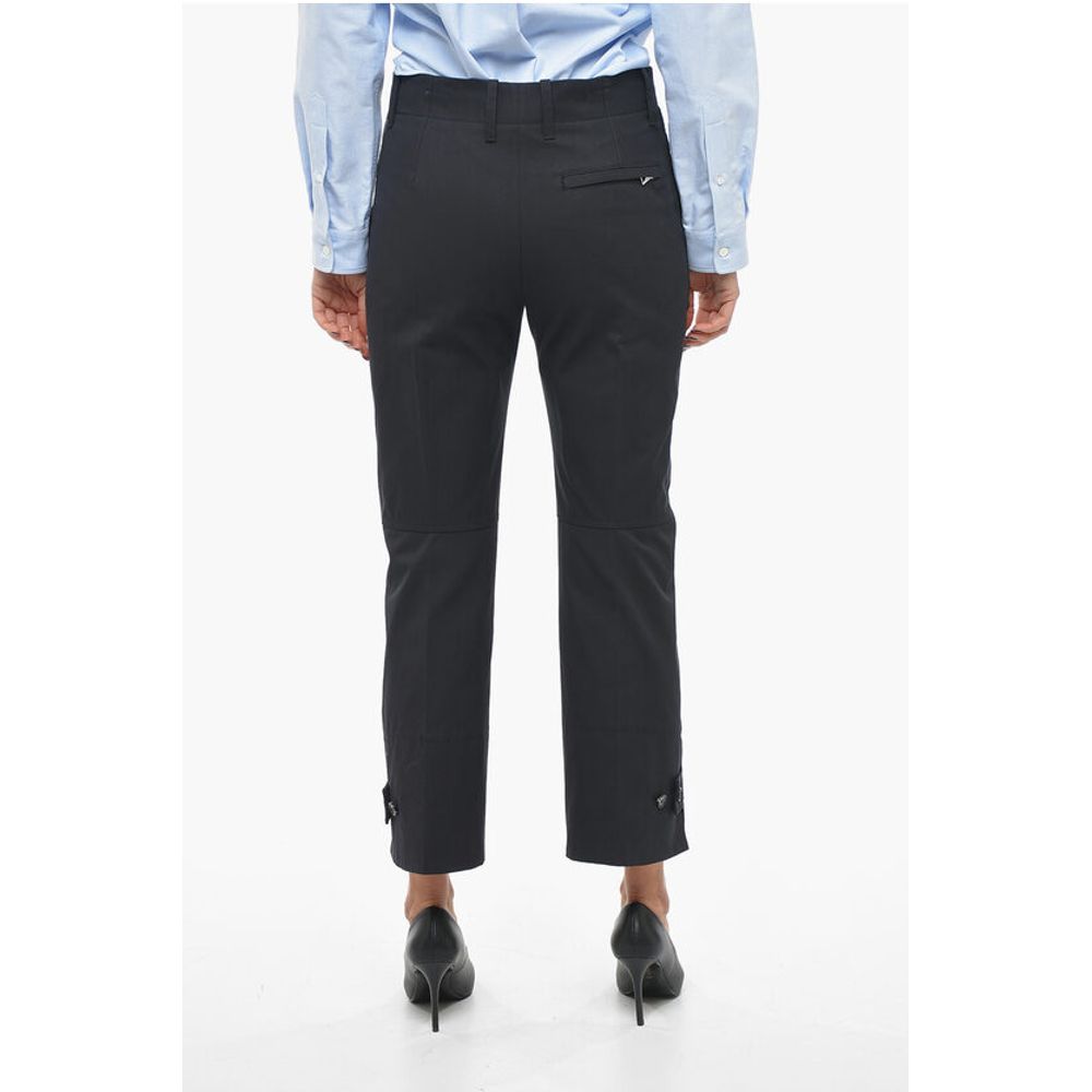 Bottega Veneta Cotton Twill Pants with Tapered Fit