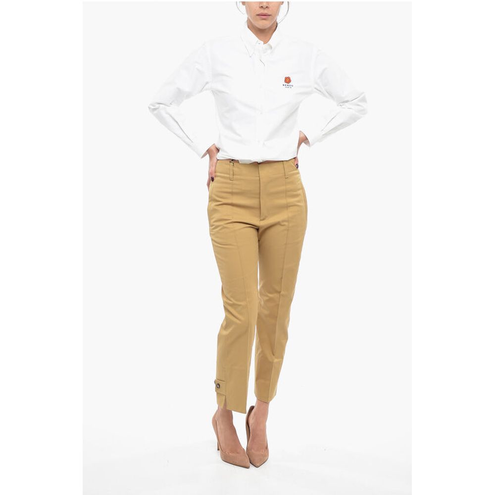 Bottega Veneta Cotton Front-pleated Tapered Fit Pants