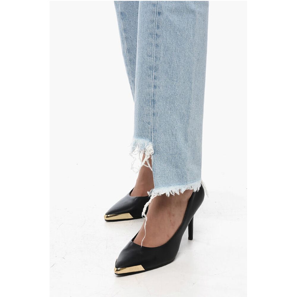 Off-White Fringed Bottom TWIST SEAM Skinny Fit Denims 17cm