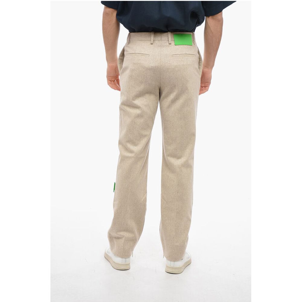 Off-White SEASONAL Virgin Wool Blend TAG Stright Fit Pants
