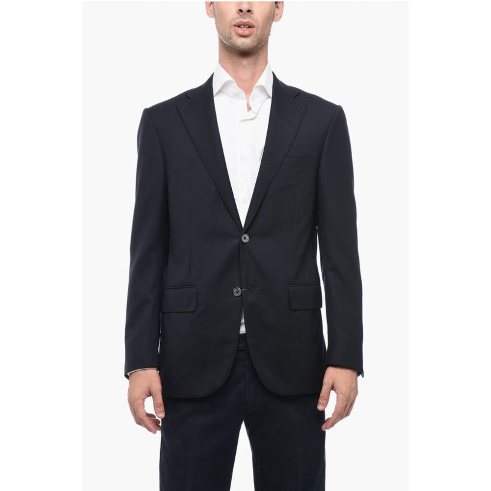 Corneliani Lined LEADER Single Breasted Blazer With Flap Pockets