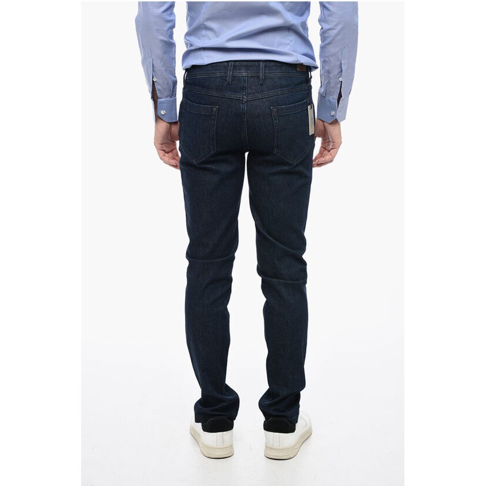 Corneliani CC COLLECTION Dark Wash Regular Fit Jeans 17 cm