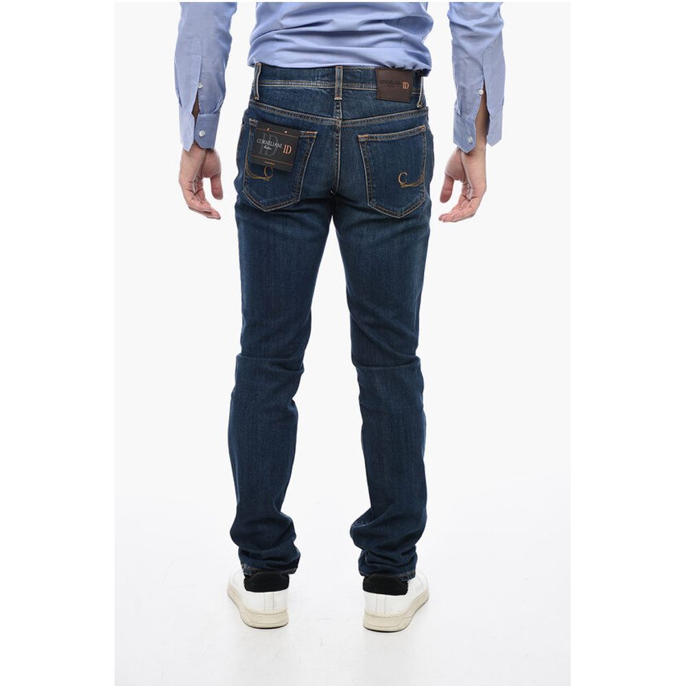Corneliani ID Dark Wash Regular Fit Jeans 18 cm