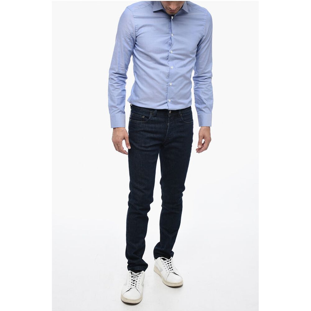 Corneliani CC COLLECTION Dark Wash Regular Fit Jeans 17 cm