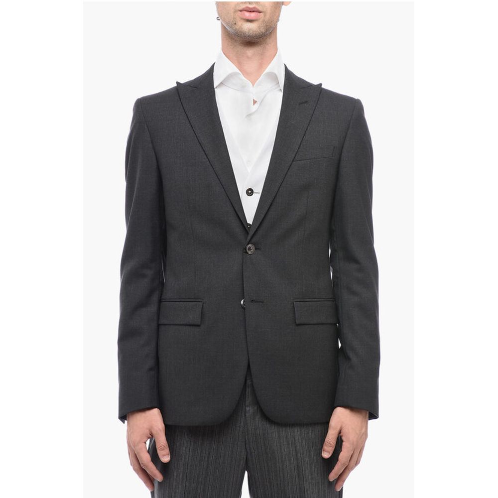 Corneliani CC COLLECTION 3-Piece CERIM.RESET Suit with Pinstriped Pants
